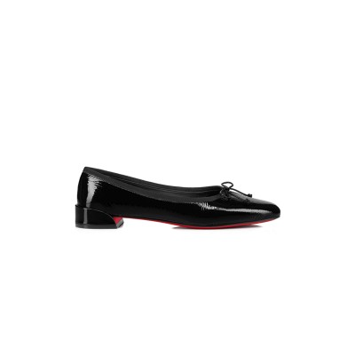 CHRISTIAN LOUBOUTIN SWEETIE JANE FLATS IN PATENT LEATHER 